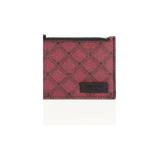 Trussardi Red Crespo Men Wallet Wallet Trussardi