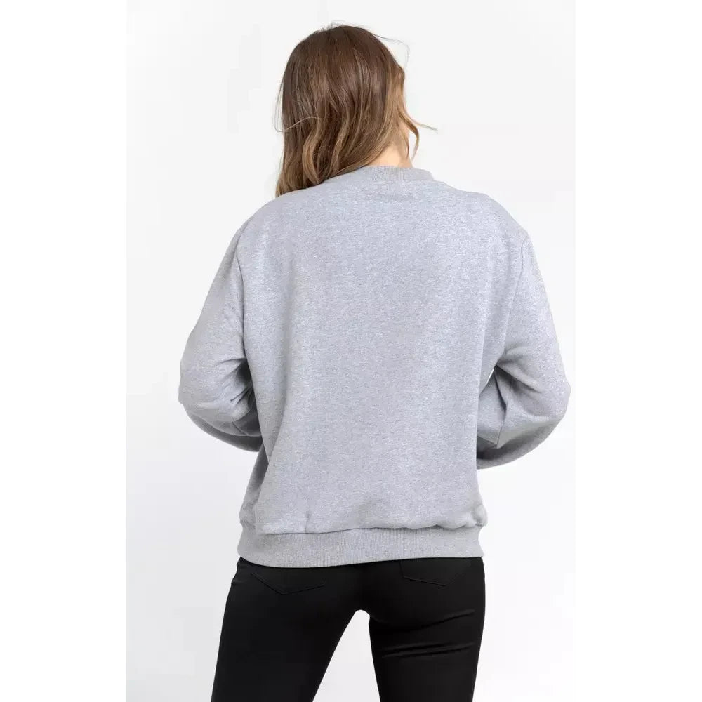 Trussardi Gray Cotton Women Sweater Trussardi