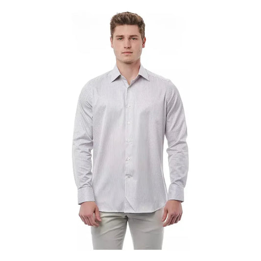 Bagutta White Cotton Mens Shirt Bagutta