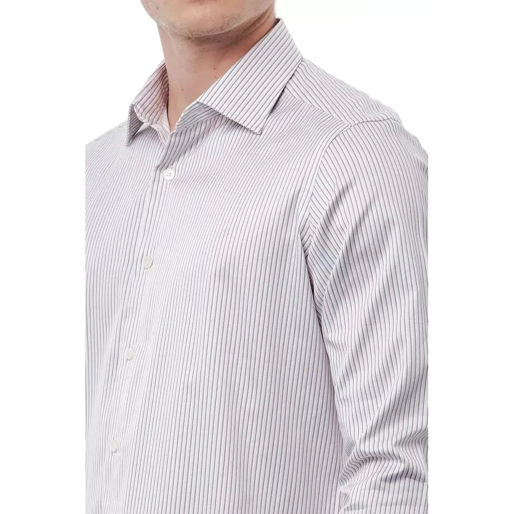 Bagutta White Cotton Mens Shirt Bagutta