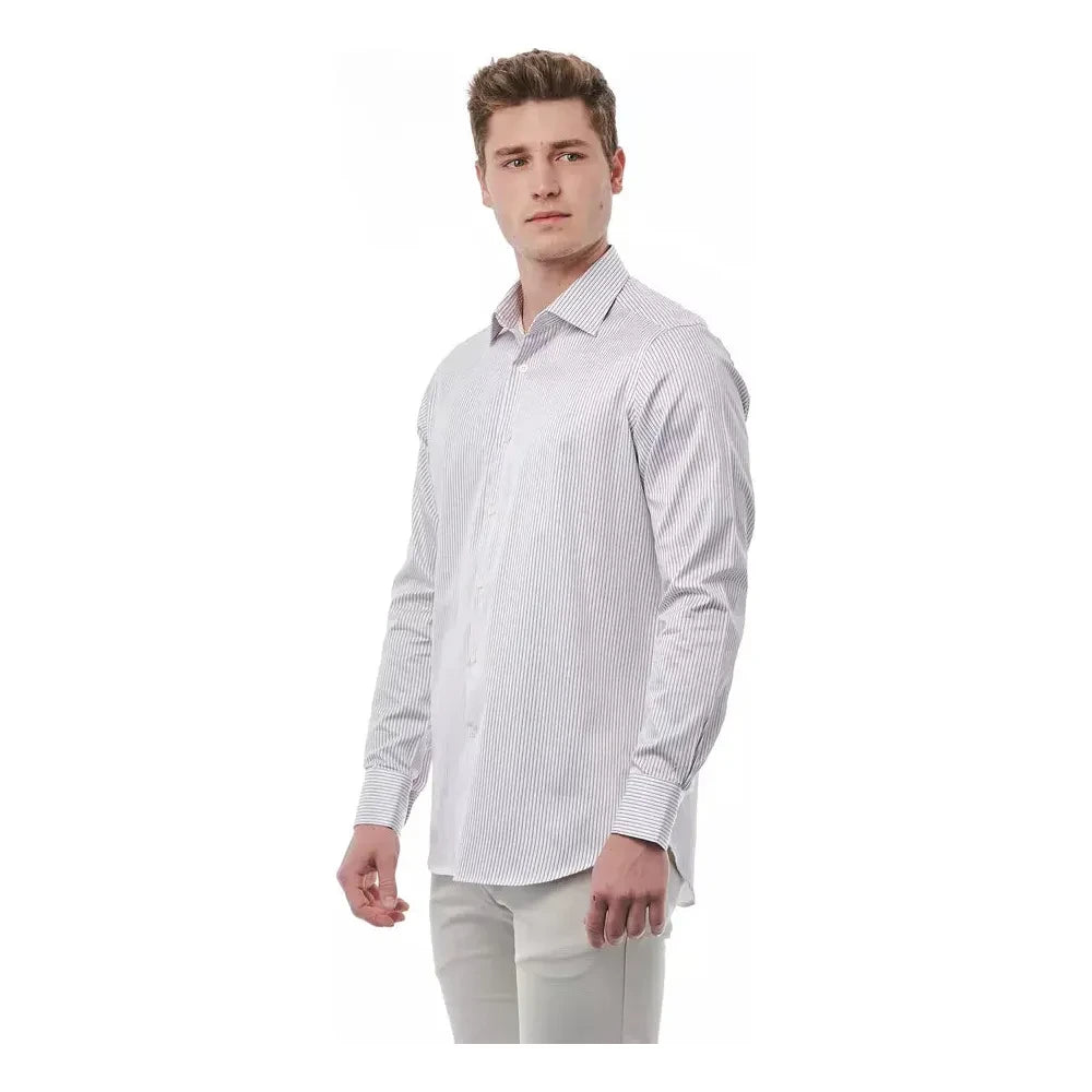 Bagutta White Cotton Mens Shirt Bagutta