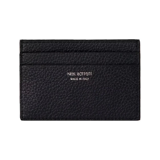 Neil Barrett Black Leather Mens Card Holder Neil Barrett