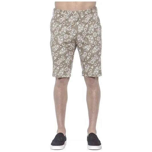 PT Torino Beige Cotton Men Bermuda Short Shorts PT Torino