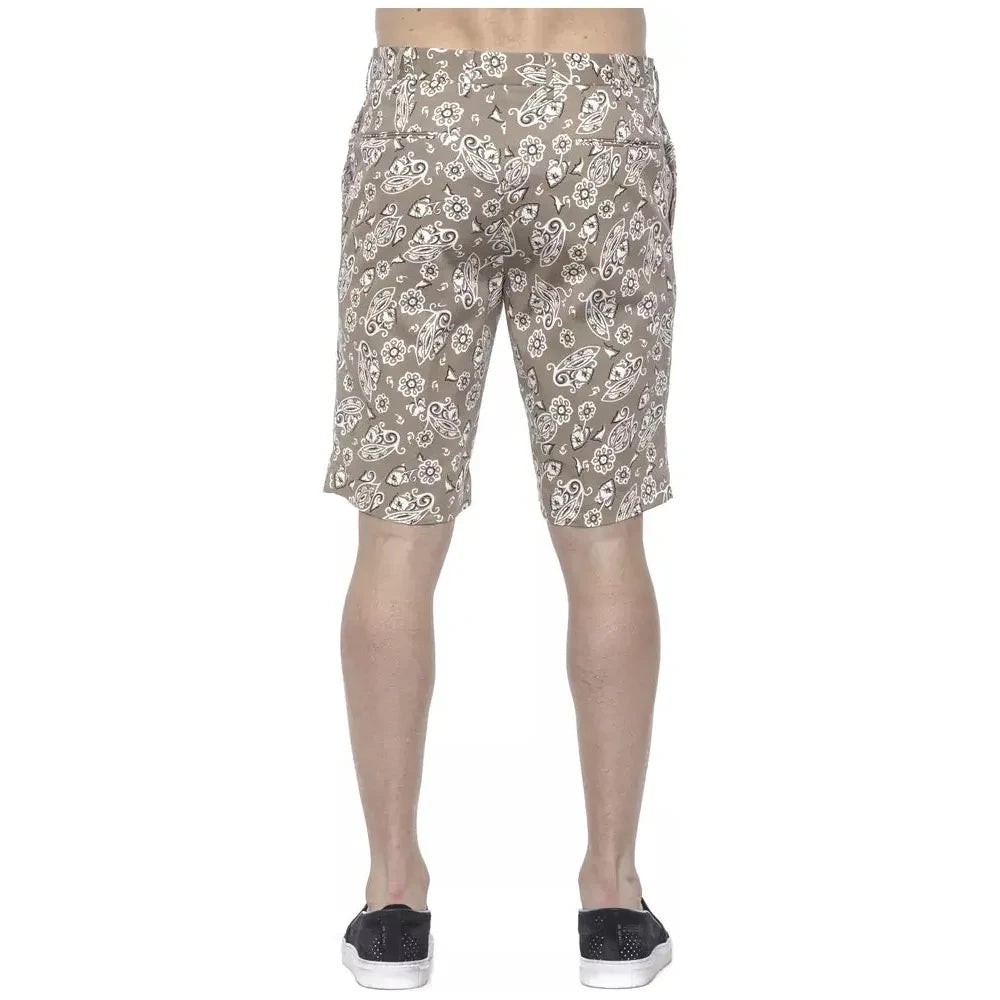 PT Torino Beige Cotton Men Short Shorts PT Torino