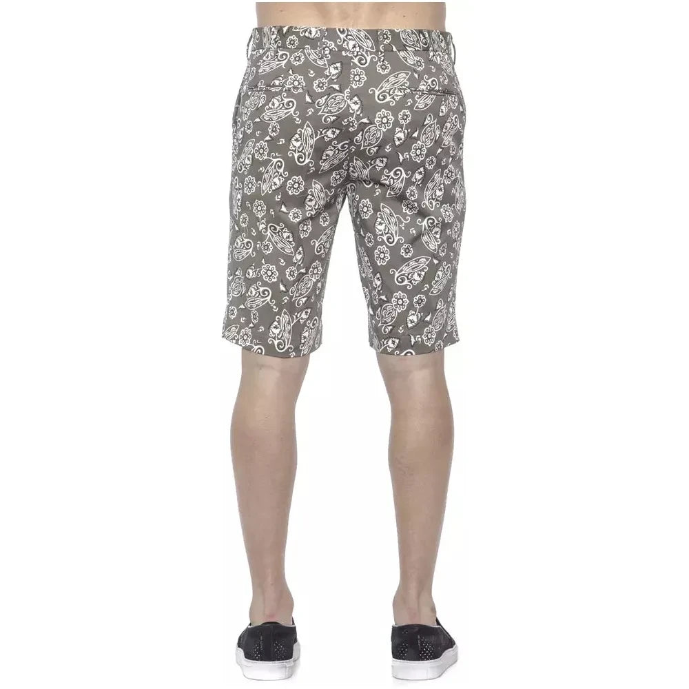 PT Torino Green Cotton Men Bermuda Short Shorts PT Torino