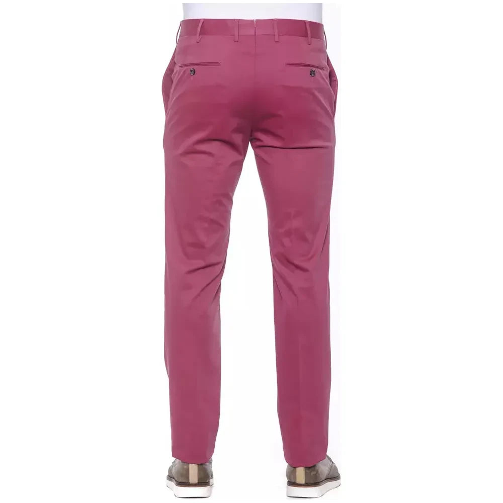 PT Torino Fuchsia Cotton Mens Trouser Jeans & Pants PT Torino