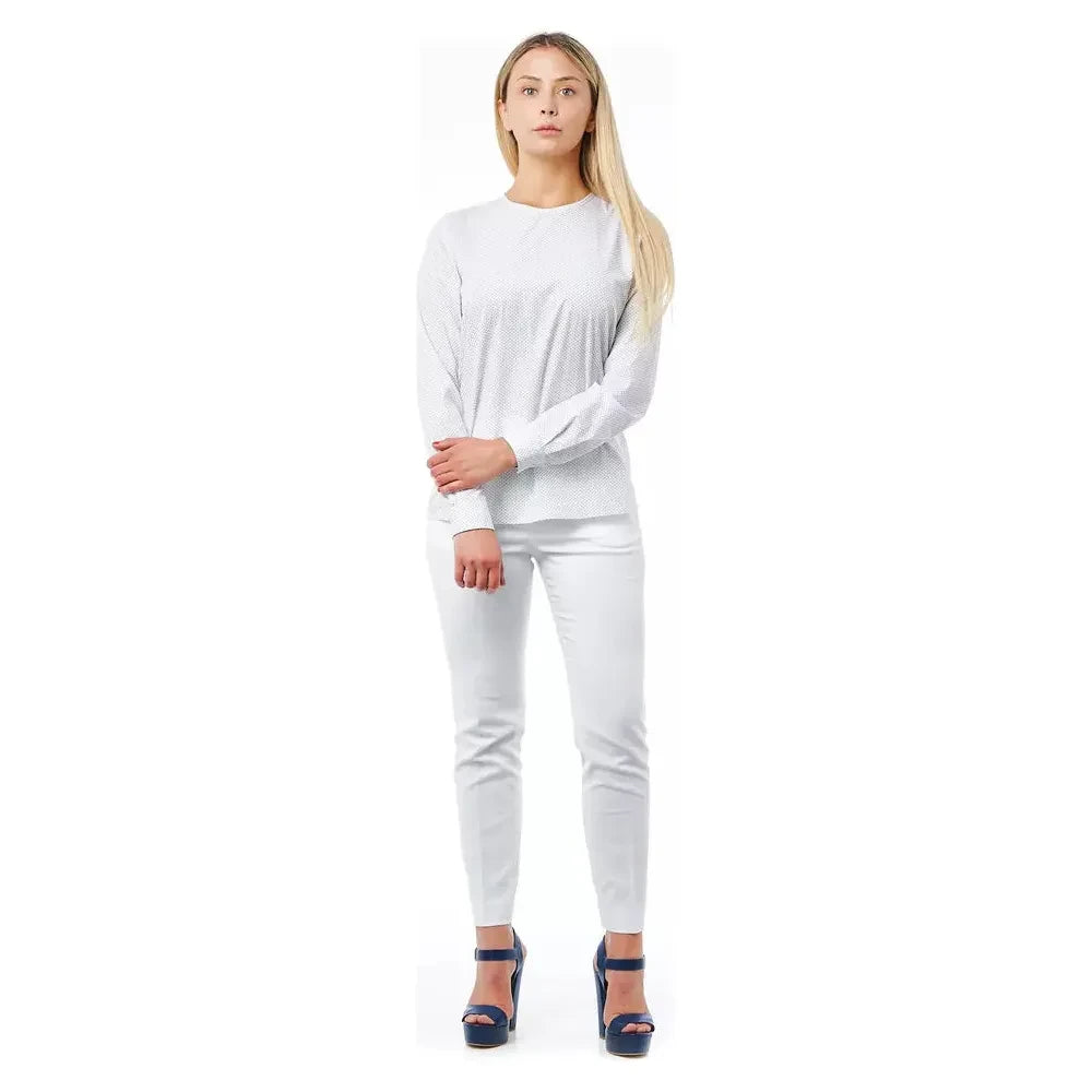 Bagutta White Cotton Women Blouse Bagutta