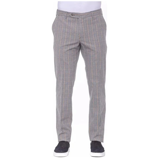 PT Torino Gray Cotton Men's Trouser Jeans & Pants PT Torino