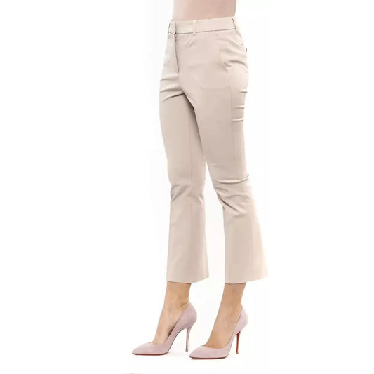 Peserico Beige Cotton Women Pant Jeans & Pants Peserico