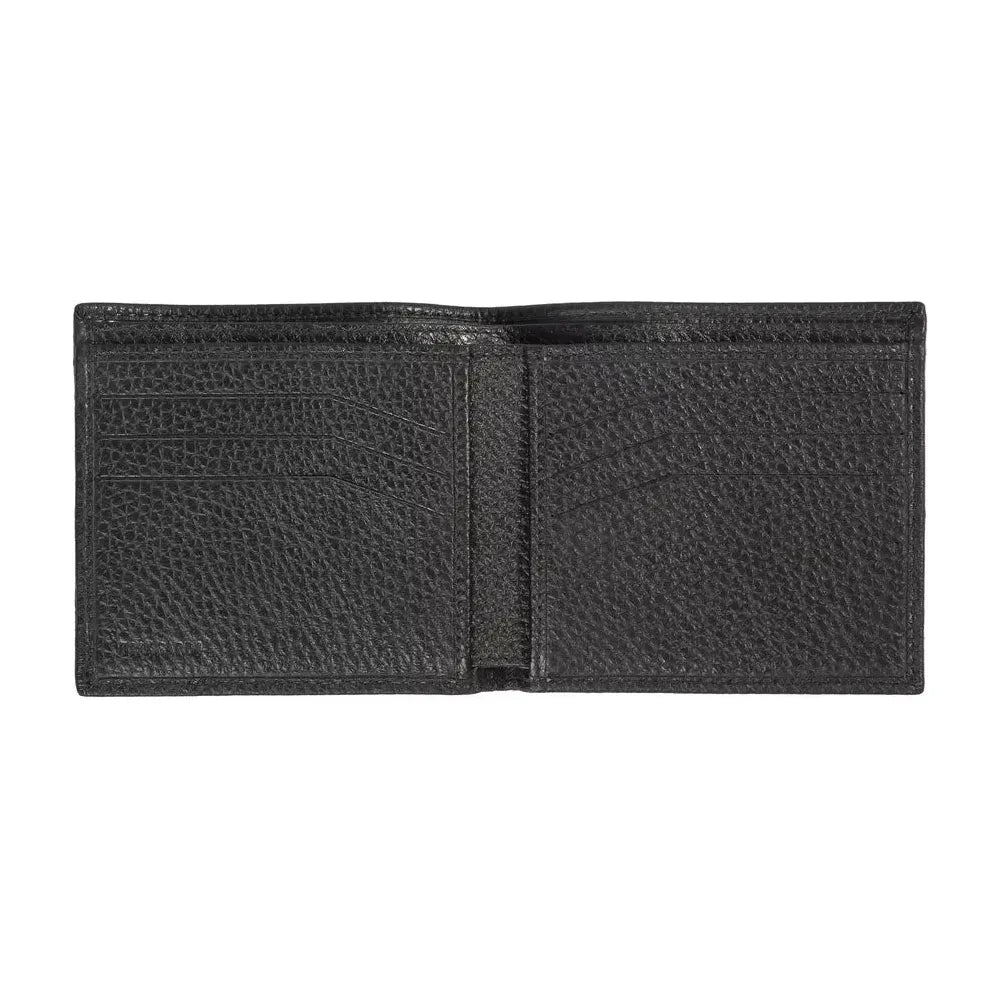 Trussardi Black Leather Men Wallet Trussardi