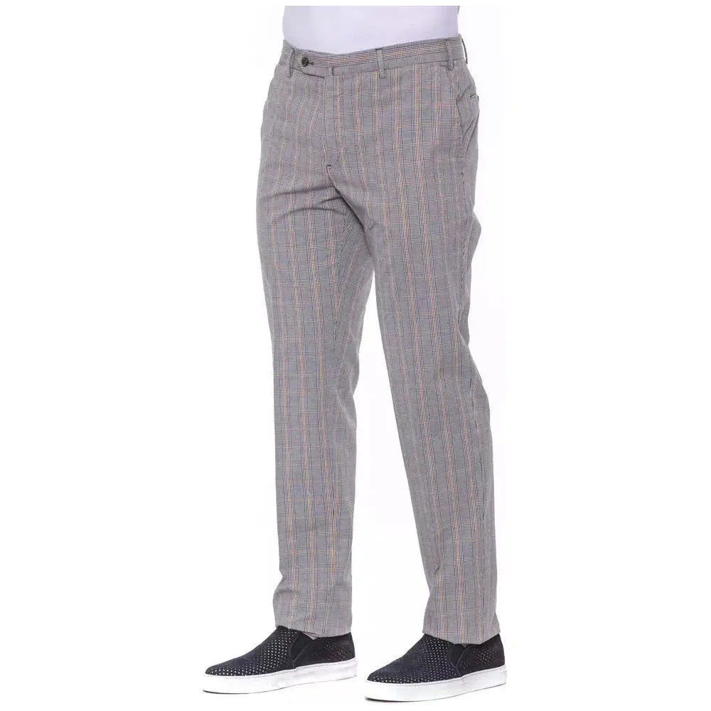 PT Torino Gray Cotton Men Trousers Jeans & Pants PT Torino