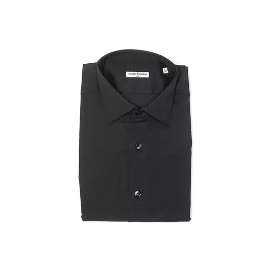 Robert Friedman Gray Cotton Men's Shirt Robert Friedman