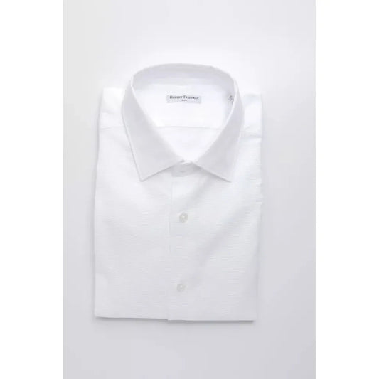 Robert Friedman White Cotton Mens Shirt Robert Friedman