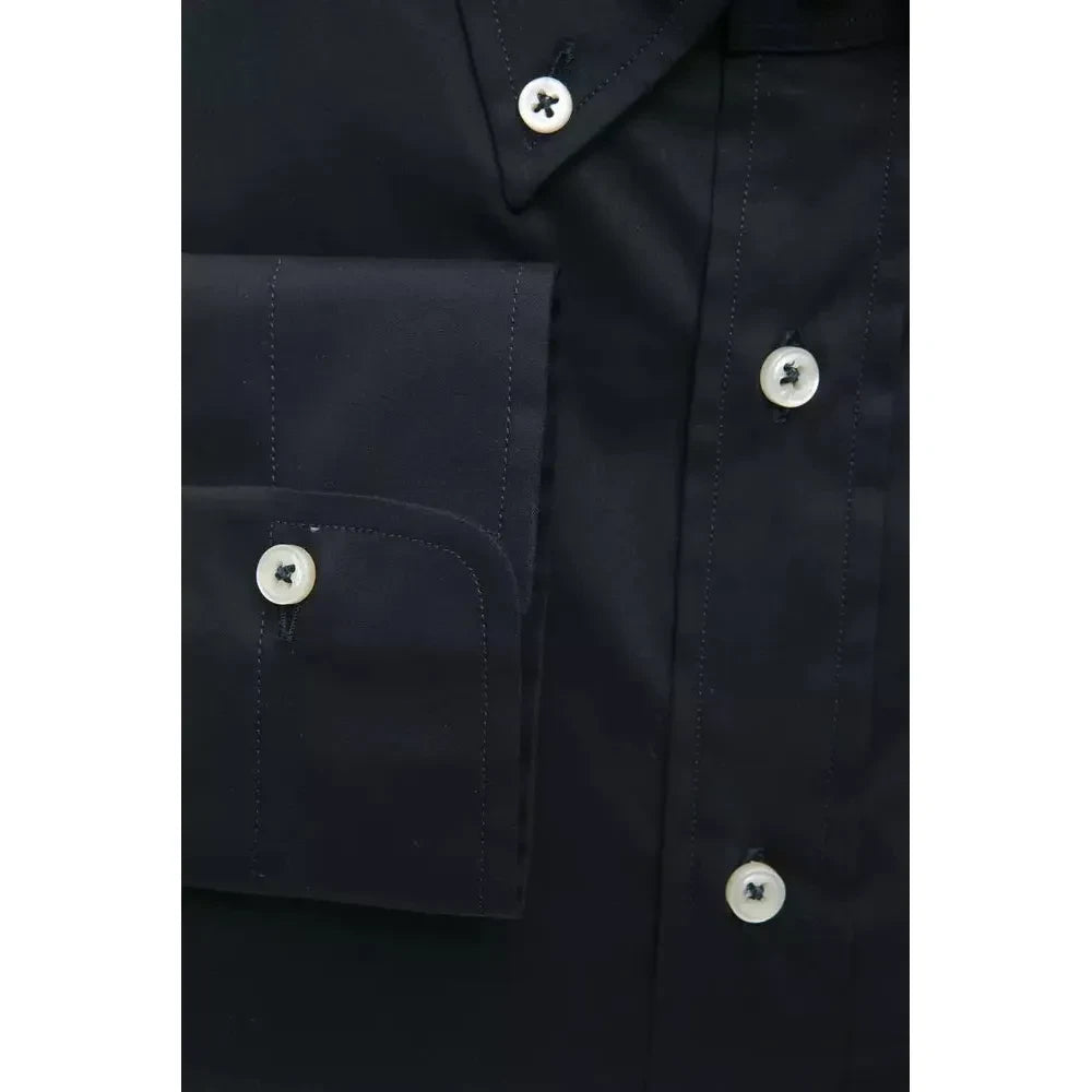 Robert Friedman Black Cotton Men Shirt Robert Friedman