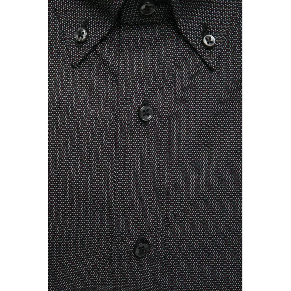 Robert Friedman Black Cotton Men Shirt Robert Friedman