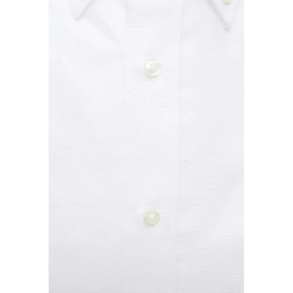 Robert Friedman White Cotton Men Shirt Robert Friedman