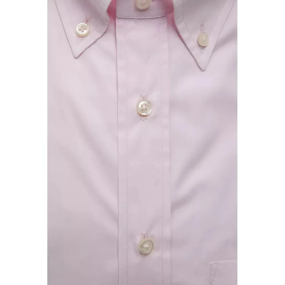 Robert Friedman Pink Cotton Men's Shirt Robert Friedman