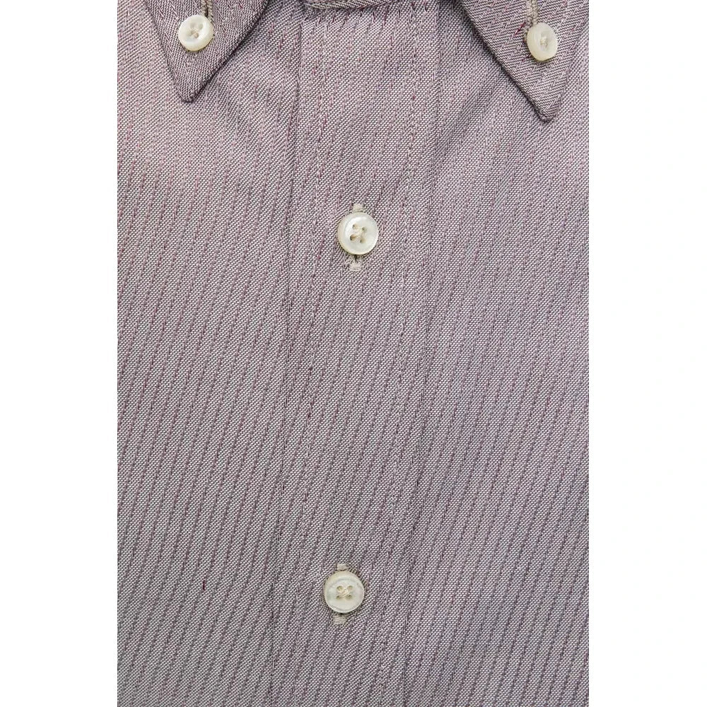 Robert Friedman Beige Cotton Men Shirt Robert Friedman