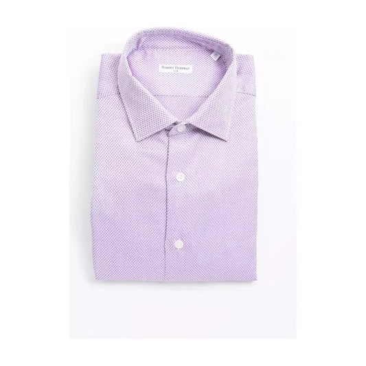 Robert Friedman Multicolor Cotton Men Shirt Robert Friedman