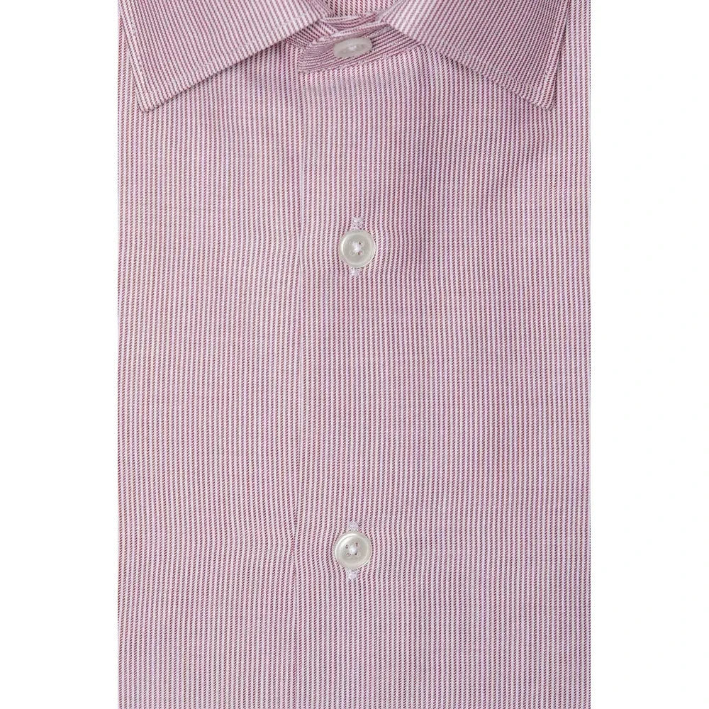 Robert Friedman Pink Cotton Men Shirt Robert Friedman