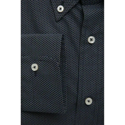 Robert Friedman Black Cotton Men Shirt Robert Friedman