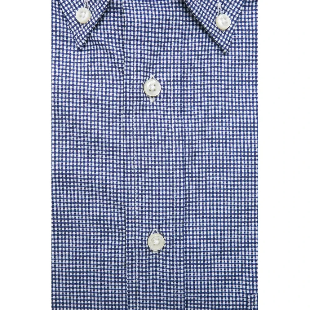 Robert Friedman Blue Cotton Men's Shirt Robert Friedman