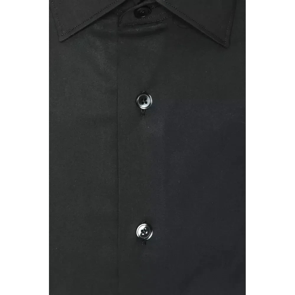 Robert Friedman Gray Cotton Men Shirt Robert Friedman