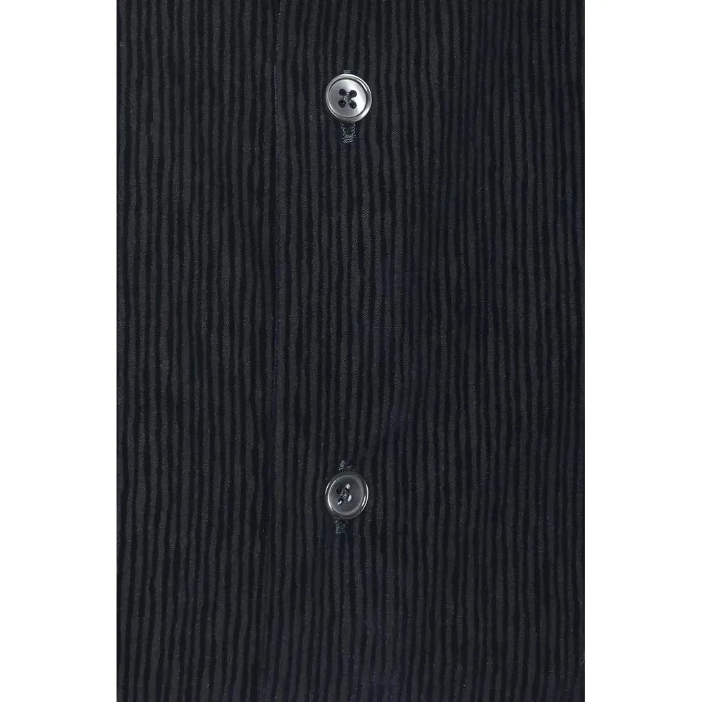 Robert Friedman Black Cotton Men Shirt Robert Friedman