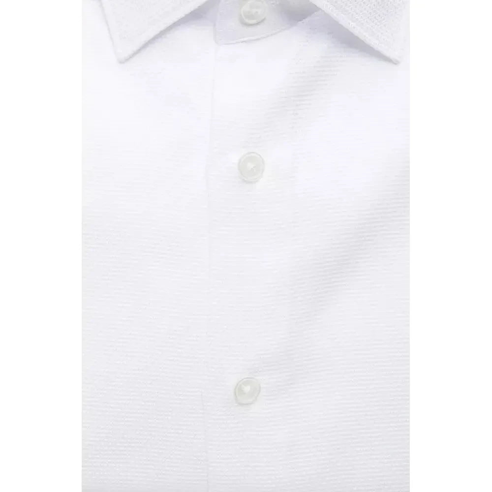 Robert Friedman White Cotton Men's Shirt Robert Friedman