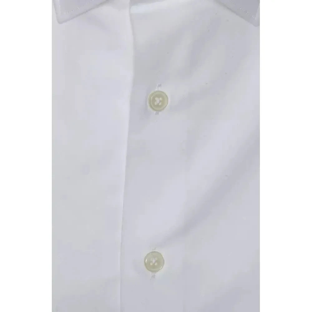 Robert Friedman White Cotton Men's Shirt Robert Friedman