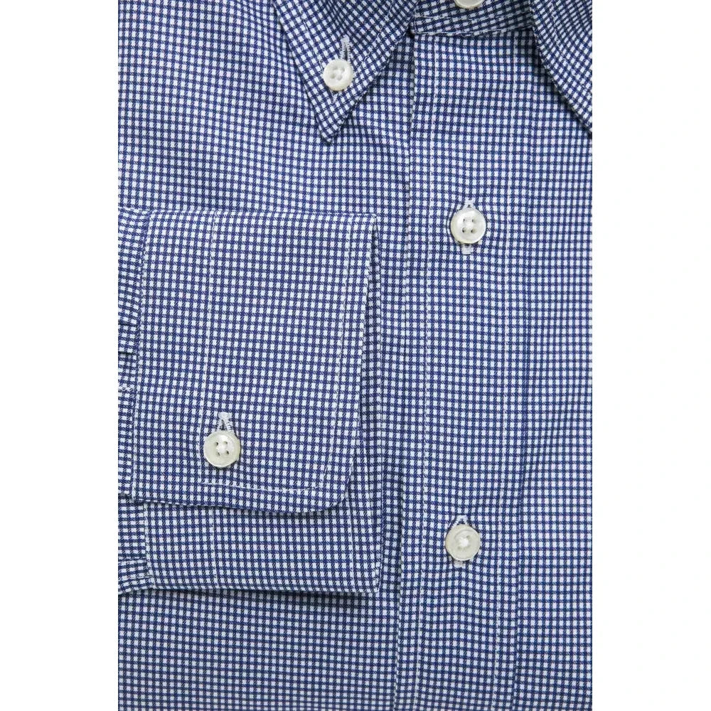 Robert Friedman Blue Cotton Men's Shirt Robert Friedman