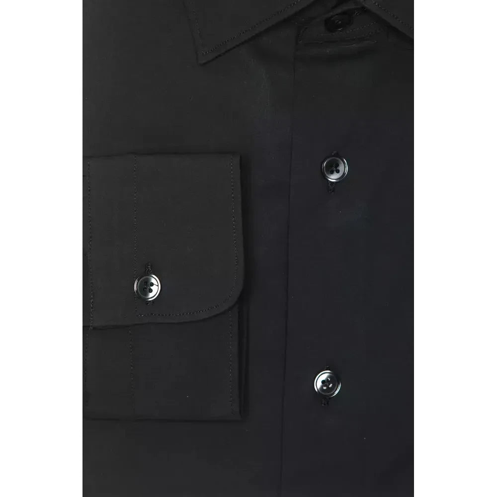 Robert Friedman Gray Cotton Men Shirt Robert Friedman