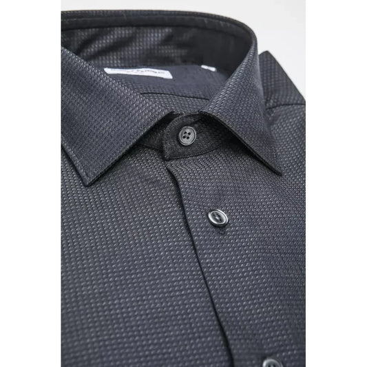 Robert Friedman "Black Cotton Men Shirt" Robert Friedman