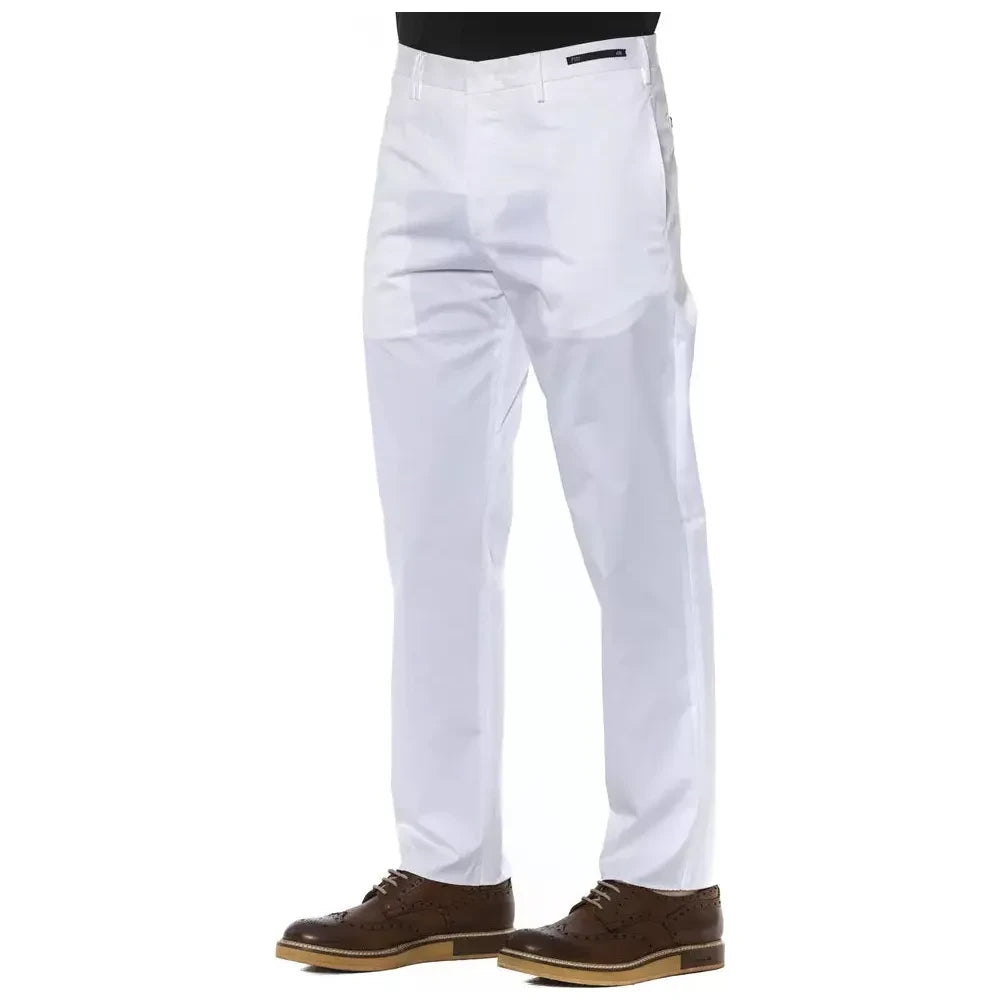 PT Torino White Cotton Men Trouser PT Torino