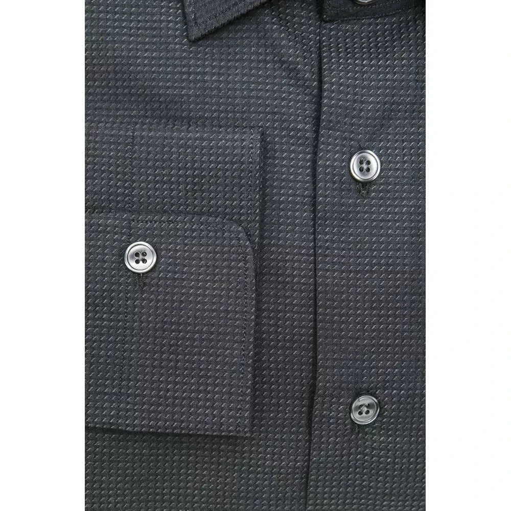 Robert Friedman "Black Cotton Men Shirt" Robert Friedman