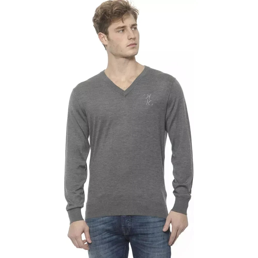 Billionaire Italian Couture Gray Cashmere Men Sweater Billionaire Italian Couture