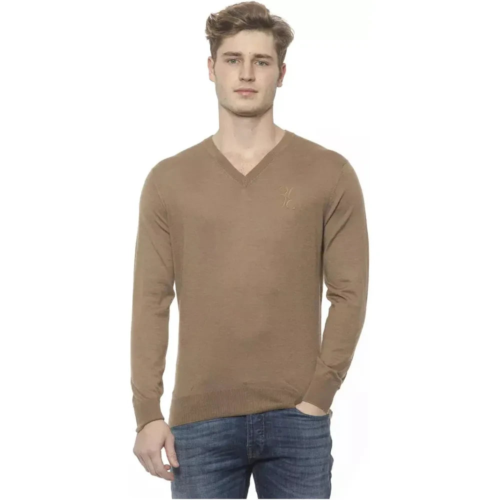 Billionaire Italian Couture Beige Cashmere Men Sweater Billionaire Italian Couture