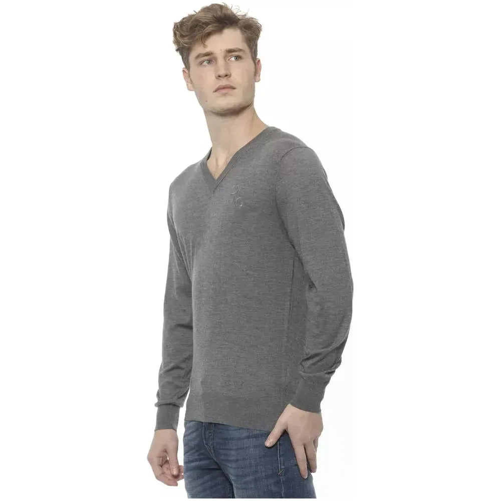 Billionaire Italian Couture Gray Cashmere Men Sweater Billionaire Italian Couture