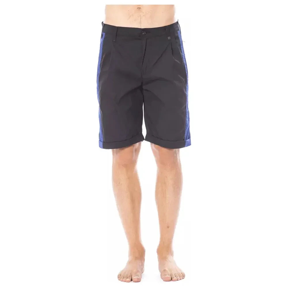 Verri Black Cotton Men's Casual Short Verri