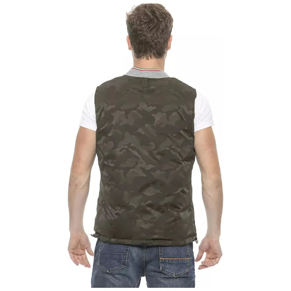 Billionaire Italian Couture Army Polyester Mens Vest Billionaire Italian Couture