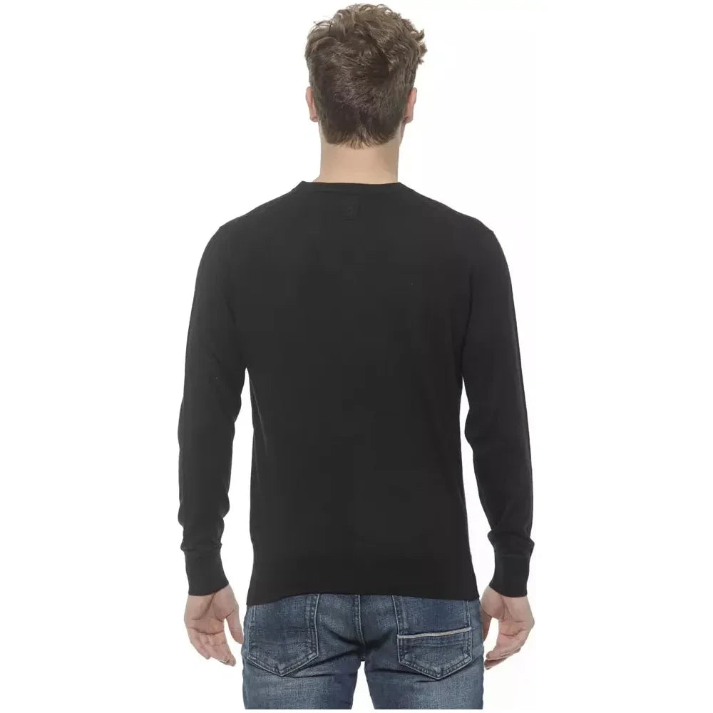 Billionaire Italian Couture Black Cashmere Men Sweater Billionaire Italian Couture