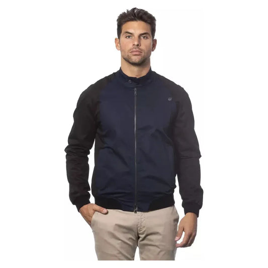 Verri Blue Cotton Men Jacket Coats & Jackets Verri