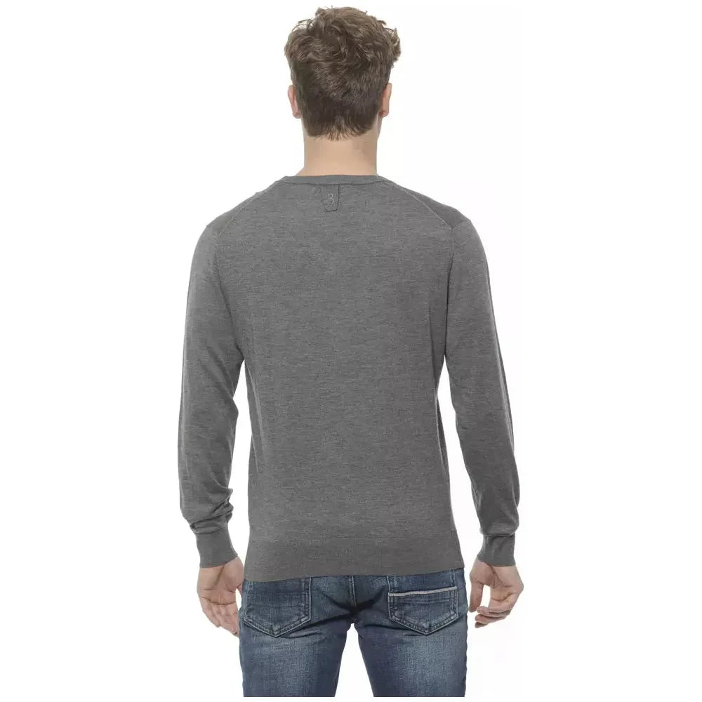 Billionaire Italian Couture Gray Cashmere Men Sweater Billionaire Italian Couture