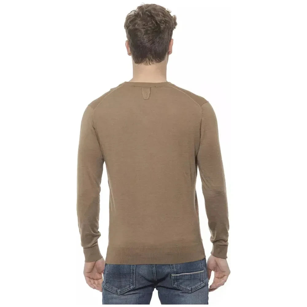 Billionaire Italian Couture Beige Cashmere Men Sweater Billionaire Italian Couture