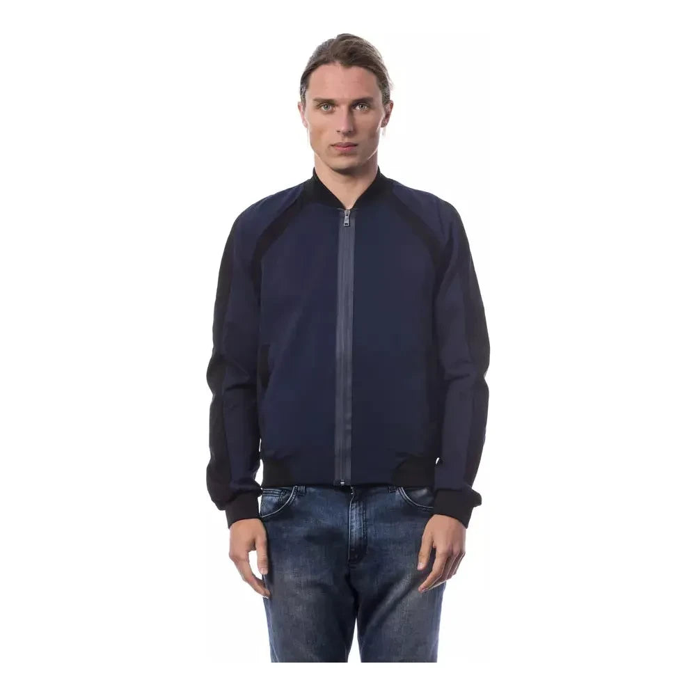 Verri Blue Viscose Men Sweater Verri