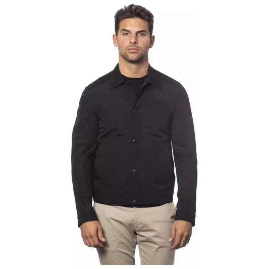 Verri "Black Cotton Men Jacket" Coats & Jackets Verri