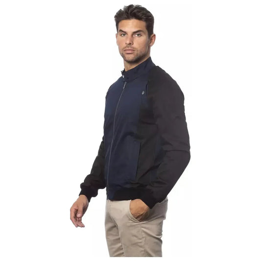 Verri Blue Cotton Men Jacket Coats & Jackets Verri