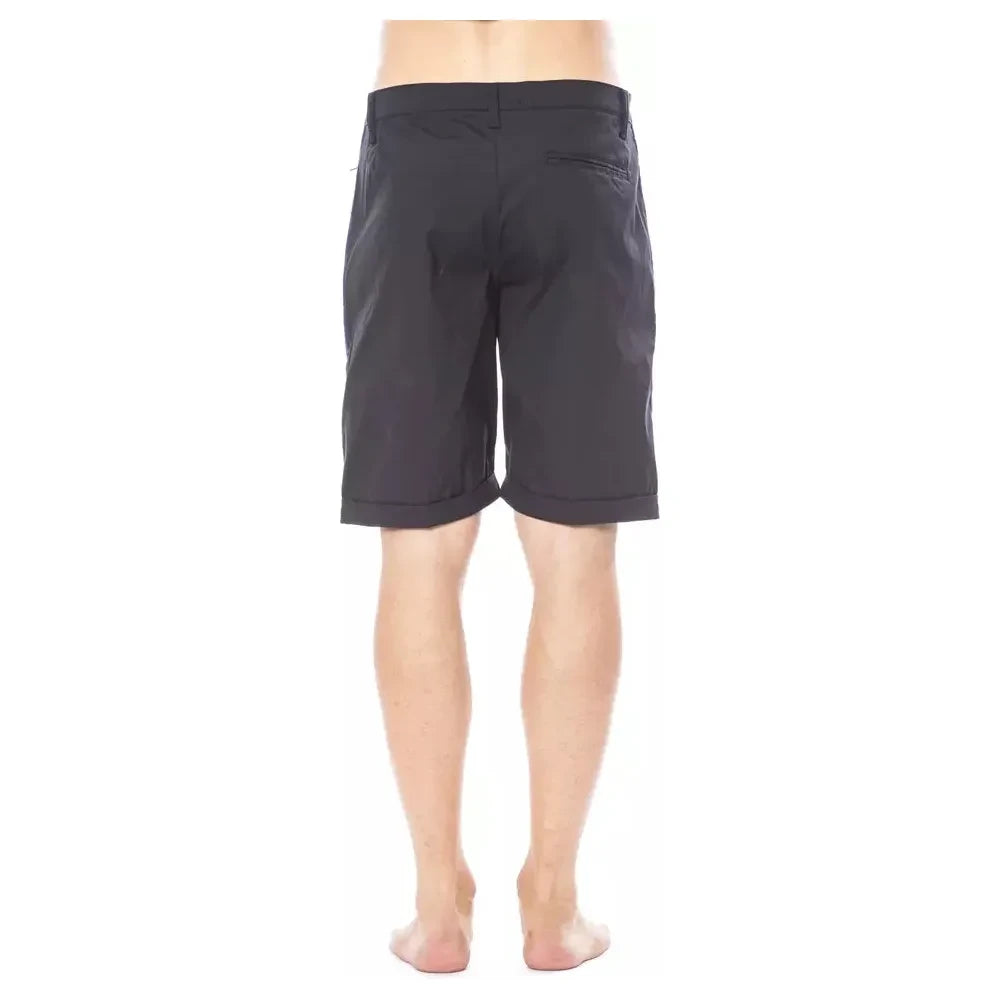 Verri Black Cotton Men's Casual Short Verri