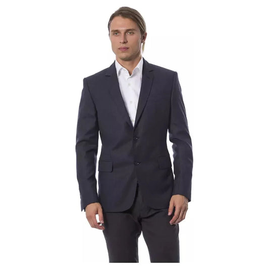 Verri Blue Wool Men's Blazer Verri