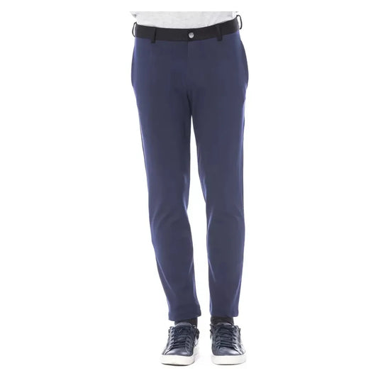 Verri Blue Viscose Men Pant Jeans & Pants Verri